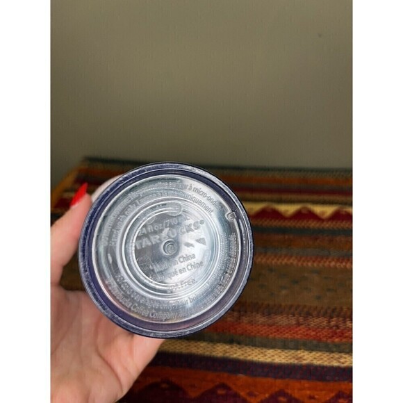 2019 Starbucks Peony Flower Floral Tumbler Venti Cold Cup 24 oz Pink Lid & Straw - Picture 4 of 5